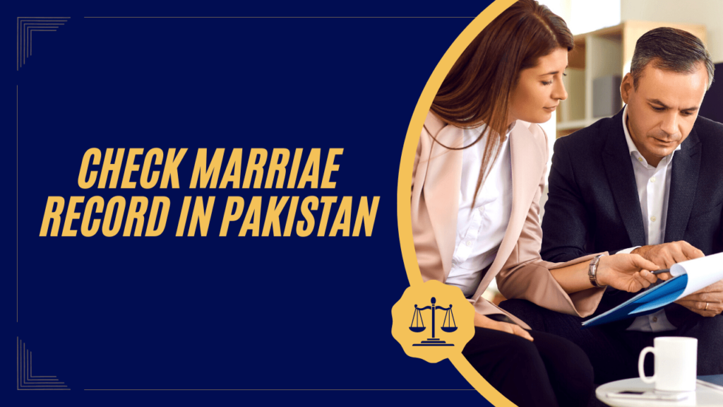 Check Marriage Records in Pakistan